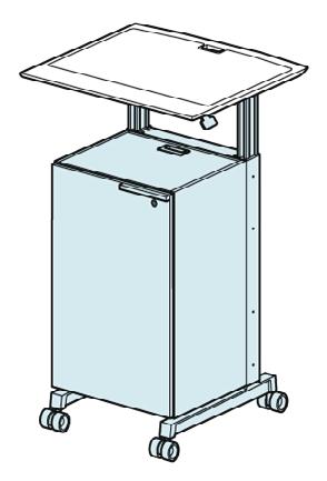 28 dewey product details Lectern & Buddy Construction Details Glides: Using glides reduces overall height 2".