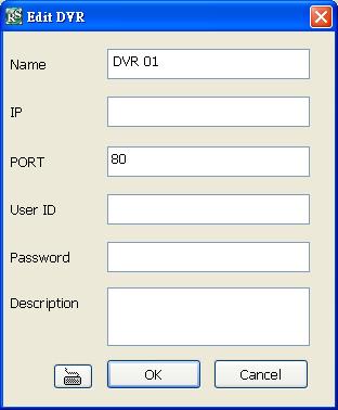 3. Click OK to complete adding remote DVR server. 4. The added DVR server will be listed and auto connects to DVR server. 5. Once the connecting is success, user can start to configure DVR server. 6.