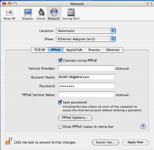 Configure the network settings as required by your network