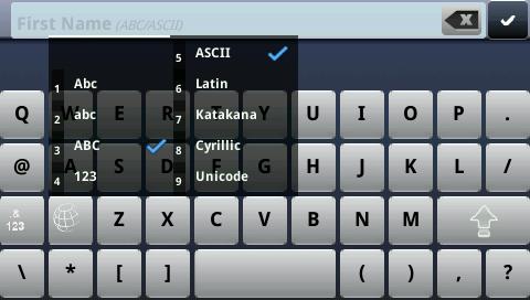 To use the onscreen keyboard: 1 Open the onscreen keyboard by tapping in the phone s status bar.