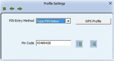 Figure 2-7-1-1 WPS Profile PIN Code: The user is required to enter an 8-digit PIN Code into Registrar. When an STA is the Enrollee, you can click "Renew" to re-generate a new PIN Code.