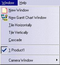 .. new Gantt Chart Window Displaying Gantt Chart Camera Window See Using Camera Capabilities in DMU