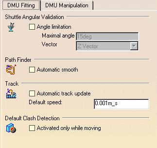 Page 346 Customizing DMU Fitting Settings This task explains how to customize DMU Fitting settings. 1. Select Tools -> Options from the menu bar: The Options dialog box appears. 2.