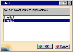 Recording a Simulation Page 75 This task shows how to record a Simulation, in other words a scenario on mono-shuttle fitting simulation. Open the RECORD_SIMULATION.CATProduct document. 1.