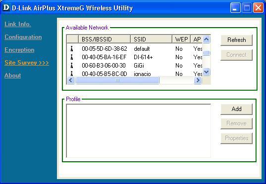 Connecting to the DWL-G800AP Using the AirPlus Xtreme G Wireless Utillity included with the AirPlus