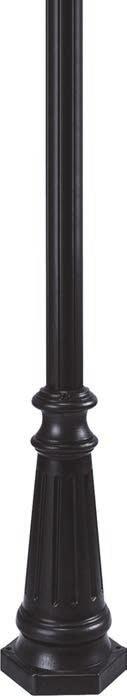 LIGHT COMMERCIAL POSTS Fits Most Standard 3" Post Top Fixtures 2 Piece Snap Together System, No Tools Required Constructed of Sturdy Cast Aluminum Available in Black Only GUIDE: C6P2-BK ITEM #
