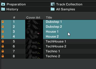 The Browser Collection Maintenance 1. In the Browser, highlight the tracks you want to analyze. 2.