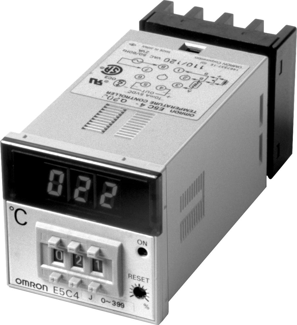 Temperature Controller 1/16 DIN Sized, Digital-Set Controller Features Easy-to-Read LED Display Proportional-derivative (PD) control or ON/OFF control models Front panel offset adjustment on PD