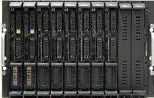 Blade Servers provide high performance and maximum redundancy with minimum rack space, power consumption and cabling effort.