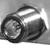 The plug shell features internal threads, and has either a knurled outer surface to permit hand-tightening of the connection, or hex flats to accommodate