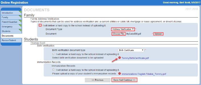 Add Another New Student To enroll another new student, click on Add New Student and complete the necessary information.