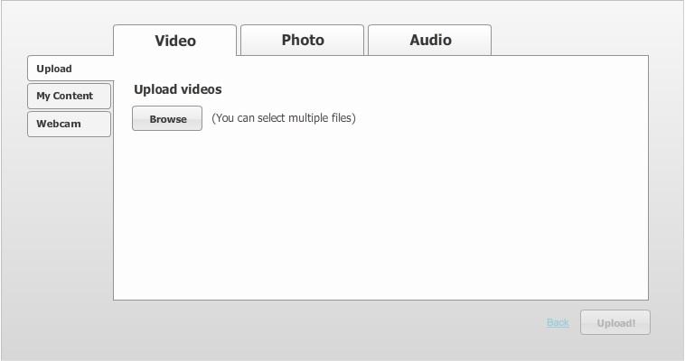 What is the Kaltura Video Tool for Sakai? 1. Click on Site Library or My Media and then click Upload New Media.