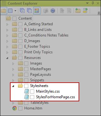 Stylesheets Stylesheets are central to any type of output you generate from Flare, and Top Navigation is no exception.