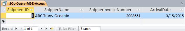 E. Assume DepartureDate and ArrivalDate are in the format MM/DD/YY. List the ShipmentID, ShipperName, ShipperInvoiceNumber, and ArrivalDate of all shipments that departed in December.