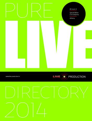 PRINT The Directory 10 Content On 180-200 pages we present new HD/UHD/4K OB Vans and Studios.