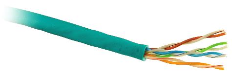 Unshielded Twisted Pair Unshielded Ethernet Cable Spool robust thermoplastic elastomer (TPE) jacket, data is protected from noise, chemicals, and mechanical issues to Two and four pair TPE robotic