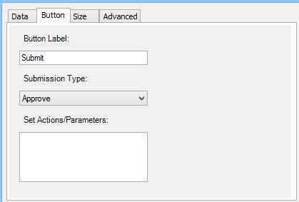 InfoPath Custom Controls Button control Uses: - Integrate task completion controls into form - Execute javascript - Execute a plugin - Set a field value Properties: Button Label: Name that will