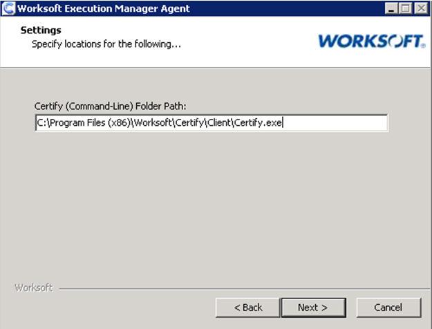 Installing Remote Execution Agents The Settings page appears.