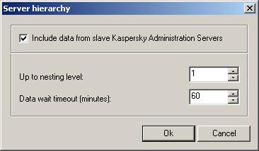 Updating the anti-virus database and program modules 177 5.4.4. Generating summary reports on slave Administration Servers To create a summary report that includes information from slave servers: 1.