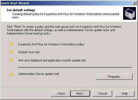 30 Kaspersky Administration Kit Figure 14: Configuring the anti-virus protection system policies for versions 5.0 and 6.