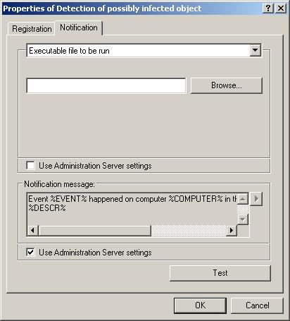 Remote Application Management 75 Run Executable (see. Figure 44). Under this option, use the Browse button to select an executable to run when an event is triggered. Figure 45.