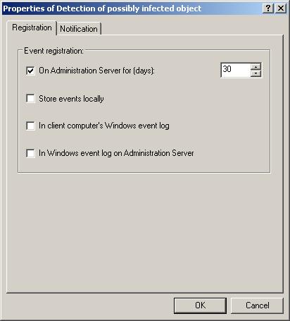 78 Kaspersky Administration Kit Figure 47. Configuring event logging methods The information in Windows event logs can be viewed using Event Viewer, a standard Windows event management tool. 5.