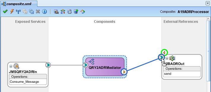 Double-click the QRY2ADRMediator component to