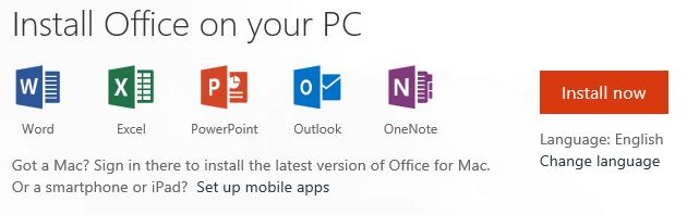 4 Install Office for Windows Yu can install a copy of Microsoft Office on your PC from your GEC user account. Go to portal.office365.