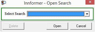 Search The Innformer Open Search window is displayed. 3.