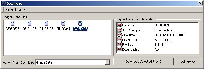 button. Select the required Data File.
