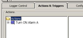 Click on the OK button Action will appear as below in the Logger Setup window.