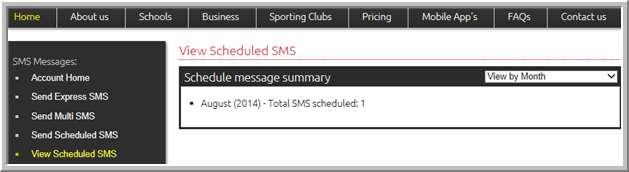 Open your SMS account and go to the SMS Inbox to view the details Home