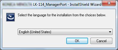 6.2 Using LK-114_InstallTool for Installation 6 6.2.1 Installing LK-114_ManagerPort Install LK-114_ManagerPort using LK-114_InstallTool distributed from the administrator.