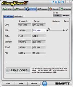4-3 EasyTune 6 GIGABYTE's EasyTune 6 is a simple and easy-to-use interface that allows users to fine-tune their system settings or do overclock/overvoltage in Windows environment.