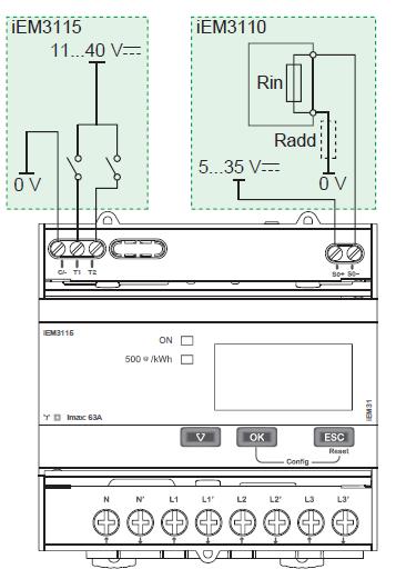 PB105306 Pulse Output and Digital Input sample wiring diagrams PB105301 PB105308 iem3x50