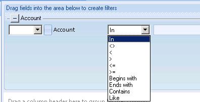 If there are additional filters, the following options are available: And: will filter on the first condition AND the second condition. Or: will filter on the first condition OR the second condition.