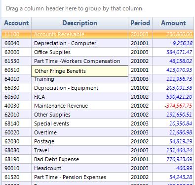 OSR Composer User Guide Expand [column header] - with totals column: this selection has the same function as expand column header except that it adds a totals column in the last column.