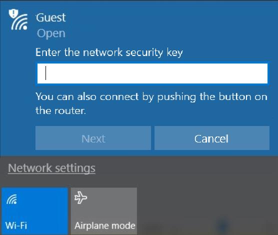 network, select Connect. 8.