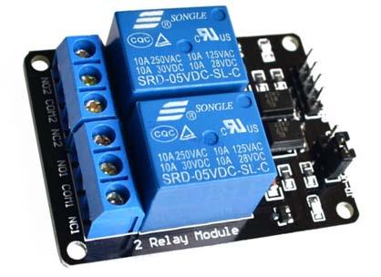 User Guide Handson Technology 2 Channel 5V Optical Isolated Relay Module This is a LOW Level 5V 2-channel relay interface board, and each channel needs a 15-20mA driver current.