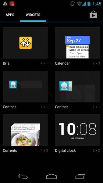 CounterPath Corporation 2.4 Widget Bria has a widget which allows you a quick access to each tab of Bria such as: Dial Pad, Contacts, History, Messages and Settings.