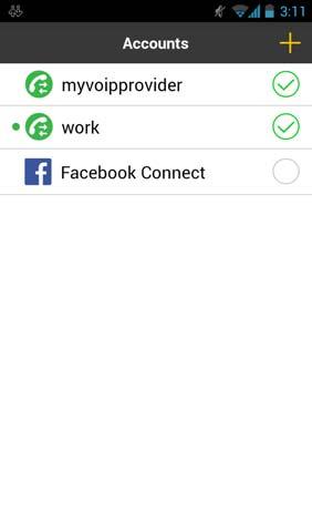 Bria Android Edition User Guide 2.5 Adding Facebook Friends On Bria, you can merge Facebook friends in the contacts list.