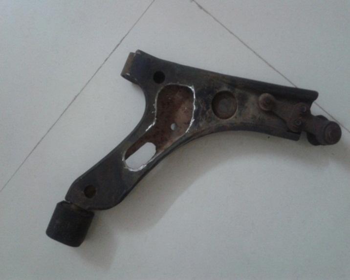 V. TESTING ON LOWER CONTROL ARM Fabricated model of optimized control arm: Fig: Fabricated model of