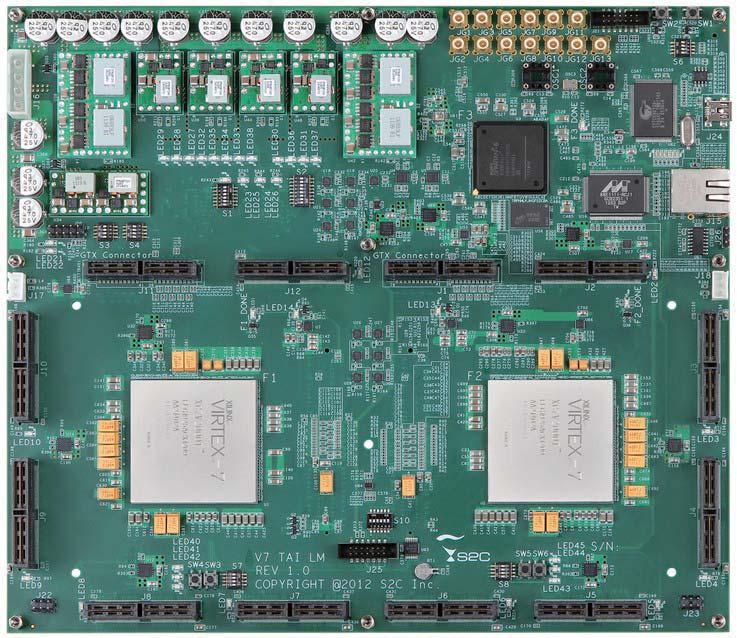 Xilinx Virtex-7 2000 FPGA Shared I/O GTX I/O DDR2 SO-DIMM Socket