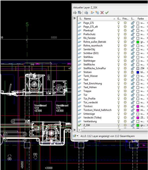 Project: As-built survey for BIM Step 1 Semantic homogenization: Consistent CAD layers in all files. Digitalization and georeferencing analog and raster data.