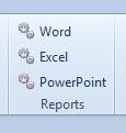6 Generating a report in Word, Excel or PowerPoint For some of the modeling languages and methods in Enterprise Studio it is possible to generate a report of the model in Microsoft Word, Excel and/or