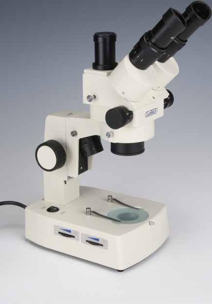 Microscopes 153 Zoom stereo microscopes Stereozoom High quality zoom stereo microscopes with 45 degree inclination of head for viewing comfort and eyepieces with both interpupillary and dioptric