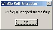 exe' Click 'Unzip' (this action upzips to a