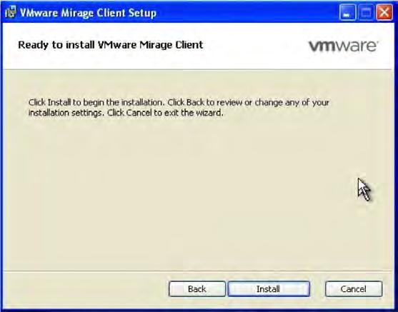 Note: You can also append a port number to the Mirage Server location entry if you do not want to use the Horizon Mirage default port (8000). Enter a colon ( : ) and then the port number. 6.