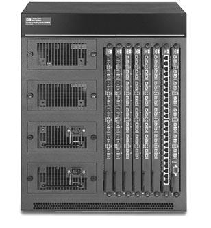 HP ProCurve Routing Switch 9308M A feature-rich, managed modular routing switch delivering 100 million pps performance.