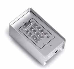 Access Control LOW COST SERIAL CODELOCKS Having the same appearance as the stand-alone version, these are available for flush or surface mounting, with the front panels available in two different